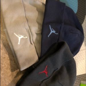 Three Jordan baby hats. Never used